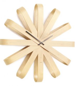 Wanduhr "Ribbonwood" D51cm natur