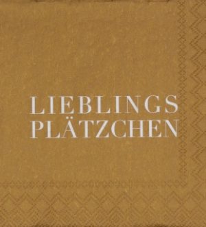 Cocktailserviette Lieblingsplätzchen 25x25cm