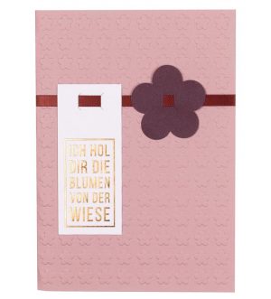 Bunte Farbenkarte Ich hol dir die Blumen