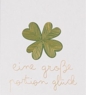 Glückskarte Eine große Portion Glück