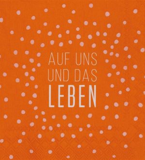 Cocktailservietten abwarten und Tee trinken 25x25cm