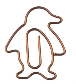Büroklammern Pinguin 15Stk. Kupfer